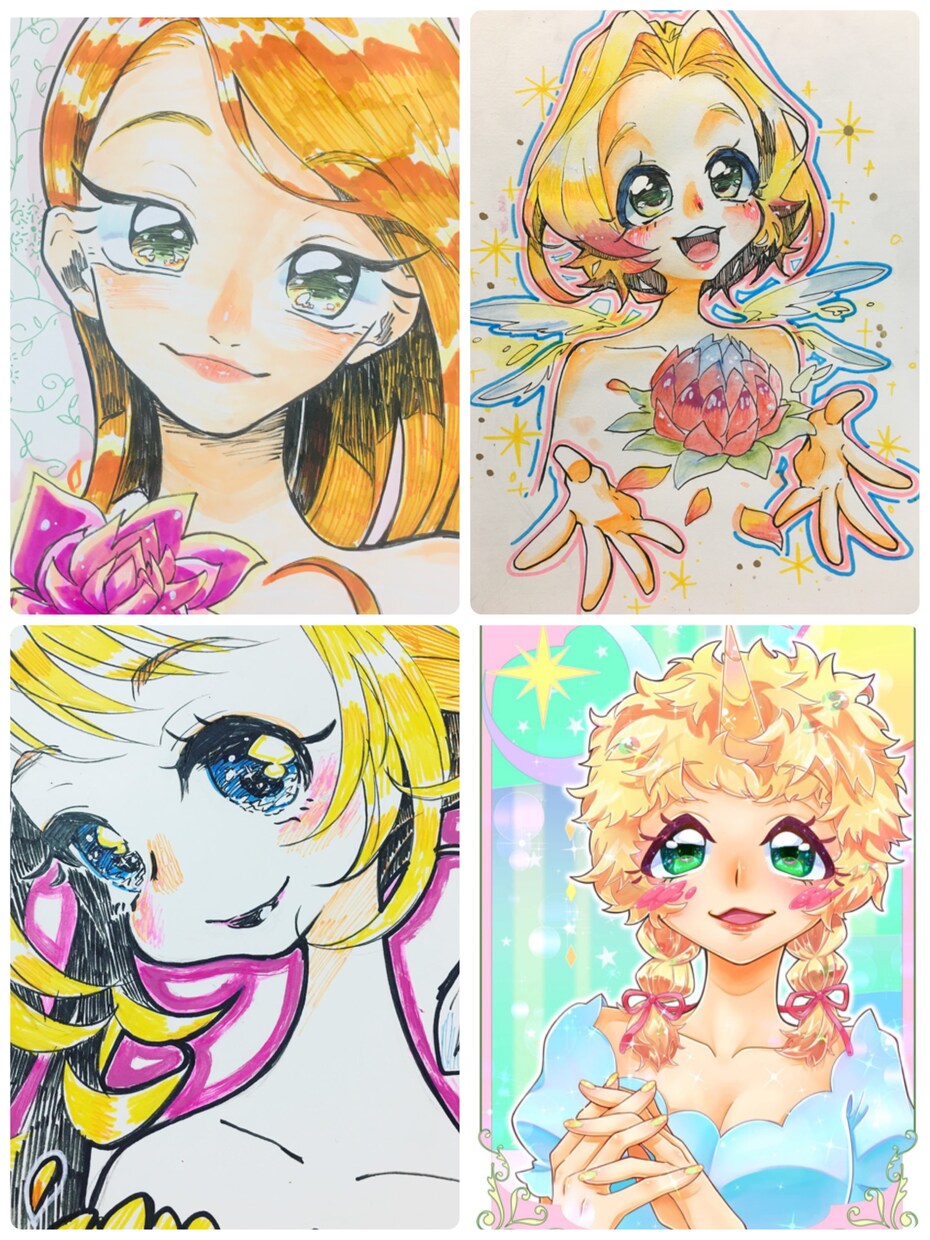 オリジナルキャラ風似顔絵可愛く描きます あなただけのかわいさを見つけて可愛く変身！男性も可能✨ イメージ3
