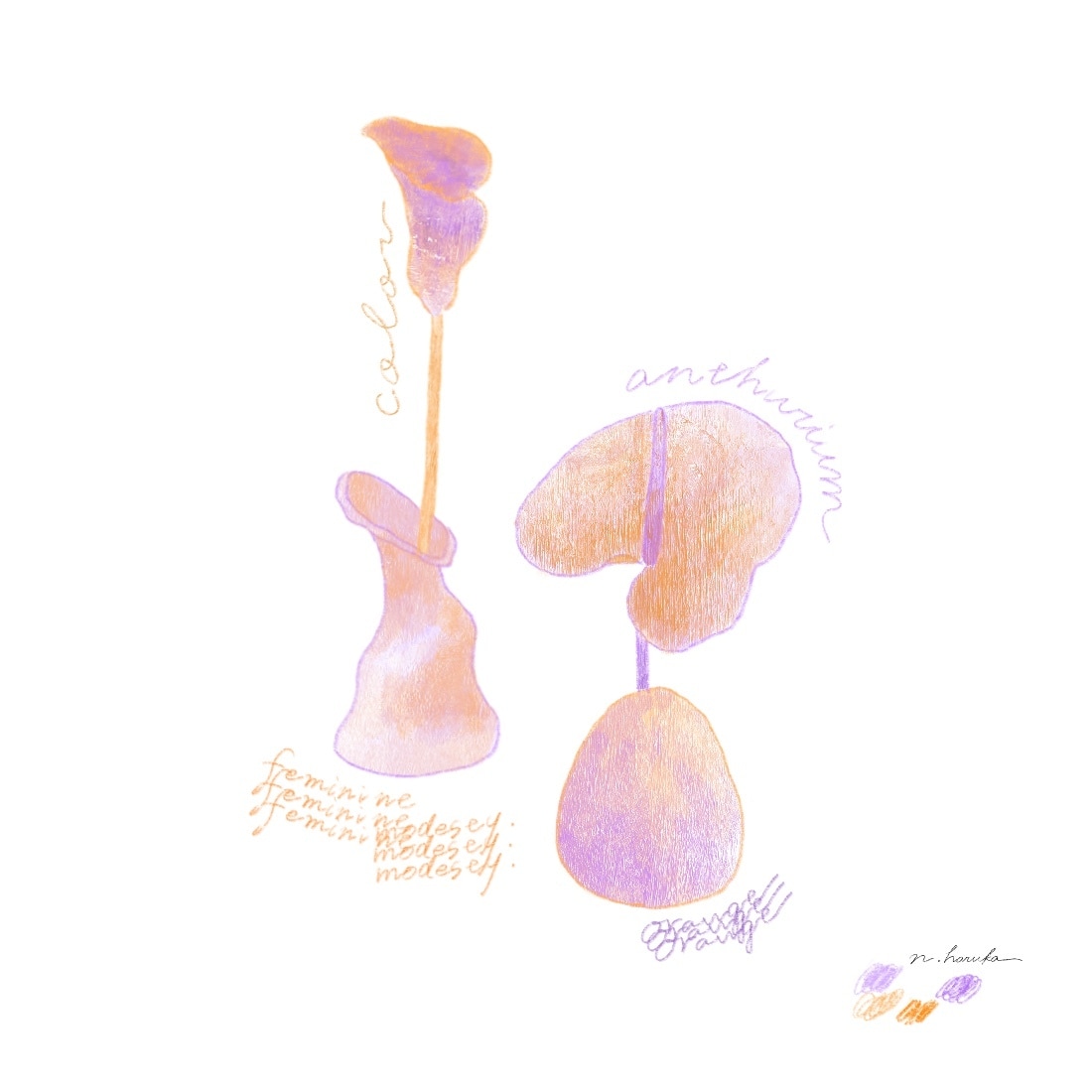 トレンド感ある植物イラスト描きます 印刷、WEBどちらにも利用可能です！ イメージ4