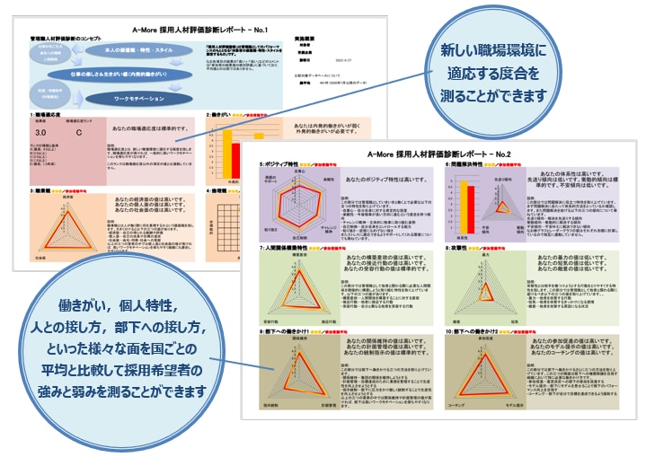 従業員採用前に診断し適所に優秀な人材を確保します 外国人従業員言語対応！職場配置ミスマッチを防止し離職を防止。 イメージ3