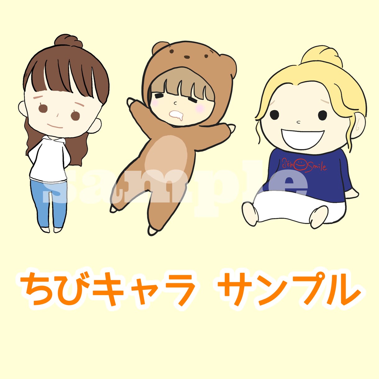 いろいろ使えるポップなアイコン/イラスト描きます アイコンやちびキャラ、コンテンツ用などなんでもご相談ください イメージ4
