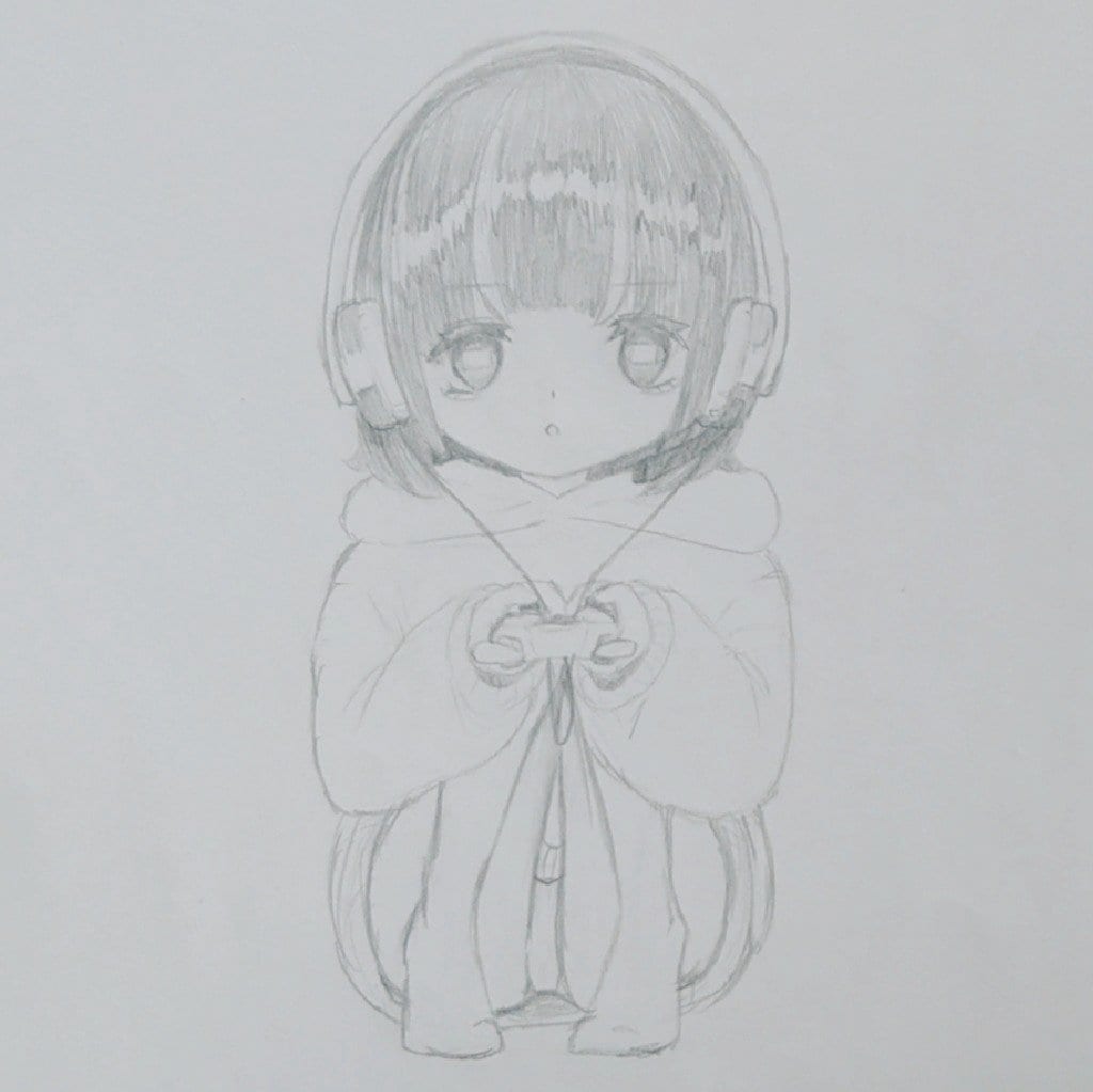 色紙であなた好みのバストアップイラストを製作します コピックペンや色鉛筆で柔らかな印象のイラストを描きます! イメージ8