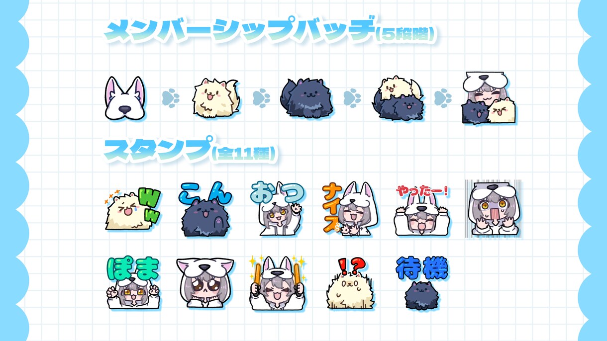 最低納品8個！ミニキャラスタンプ製作いたします ゆるっとかわいい！感情豊かなミニキャラスタンプ！ イメージ3