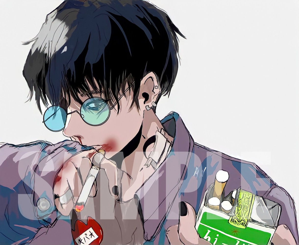 オリジナルイラスト作成します イラストサンプル  タバコ系多いです。 イメージ3