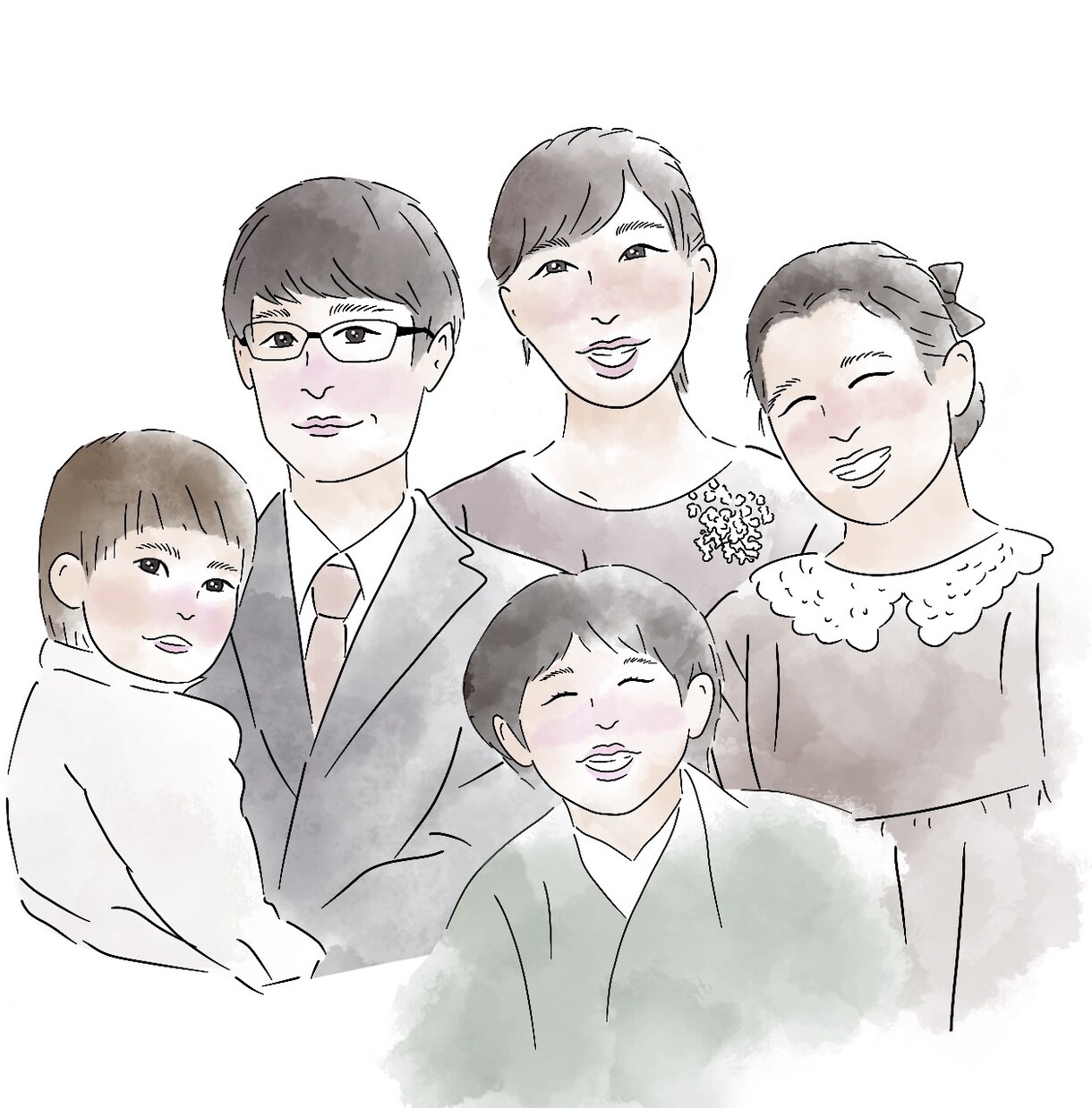似顔絵イラストオーダー提供します 家族や恋人、友達に似顔絵をプレゼントしませんか？ イメージ7