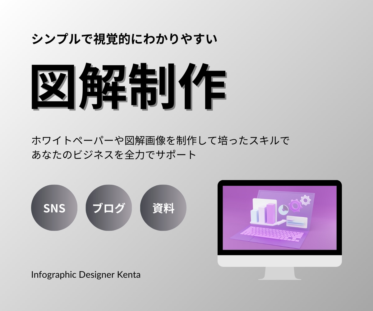 シンプルで洗練された図解画像を作成します 【何度でも修正OK！】図解専門デザイナーにお任せください！ イメージ1