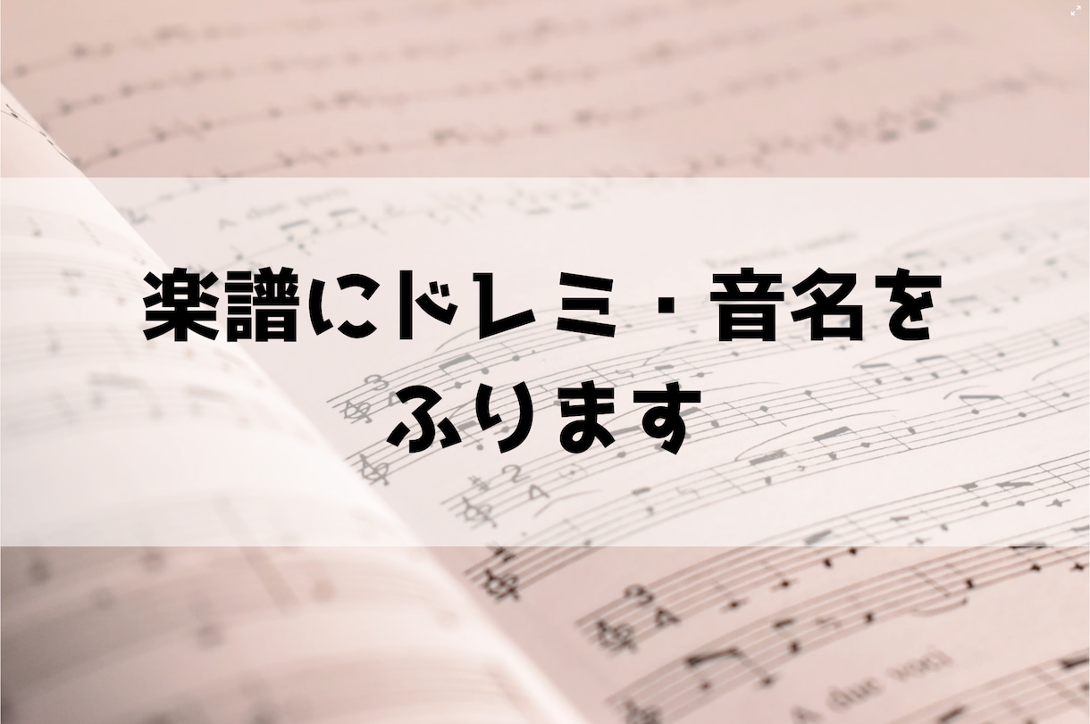 楽譜にドレミ・音名をふります 譜読みが苦手でも大丈夫。保育士さんや初心者の方に最短翌日で イメージ1