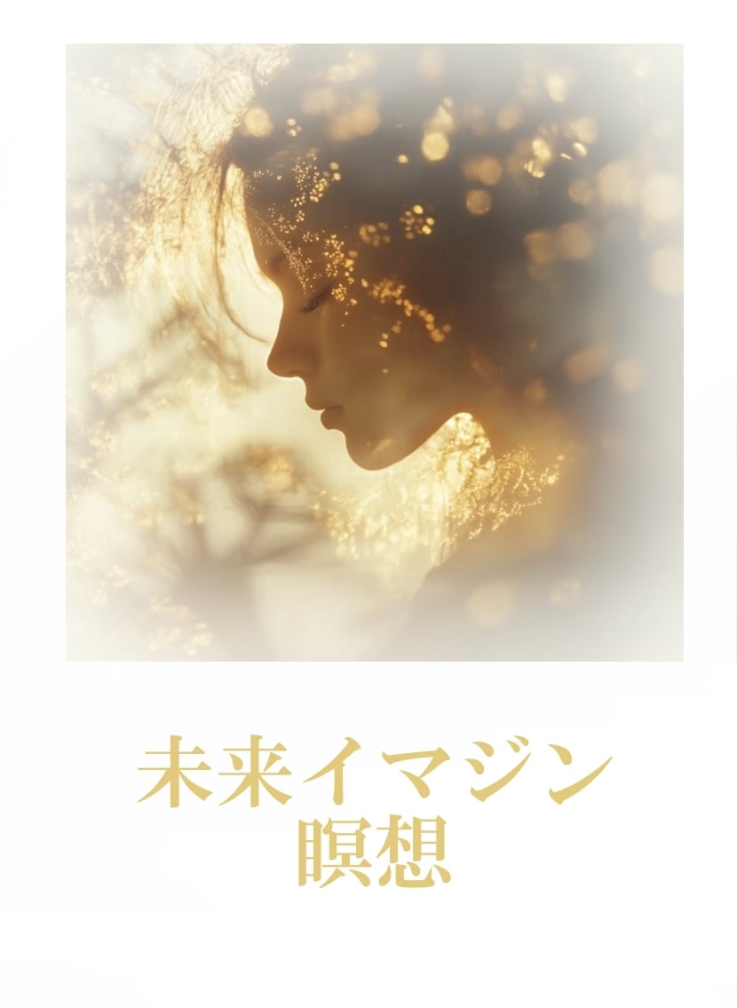 未来イマジン瞑想　イメージを使い現実創造します なりたい自分を瞑想の深い状態でありありとイメージします！ イメージ1