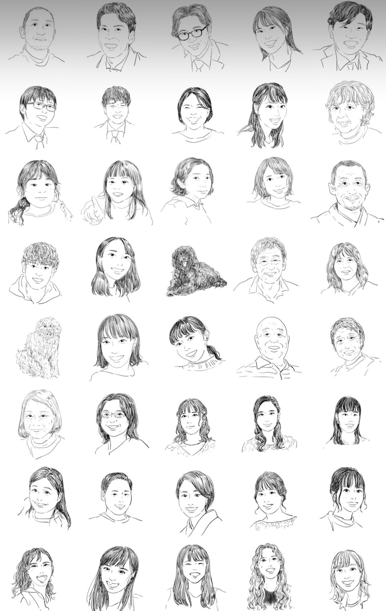 プロフィール用等 イラスト描きます 女性イラスト、線画orベタ塗り イメージ3
