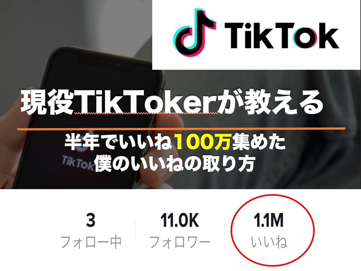 いいね100万集めた僕のいいねの取り方教えます 現役TikTokerがメソッド大公開⭐️ イメージ1