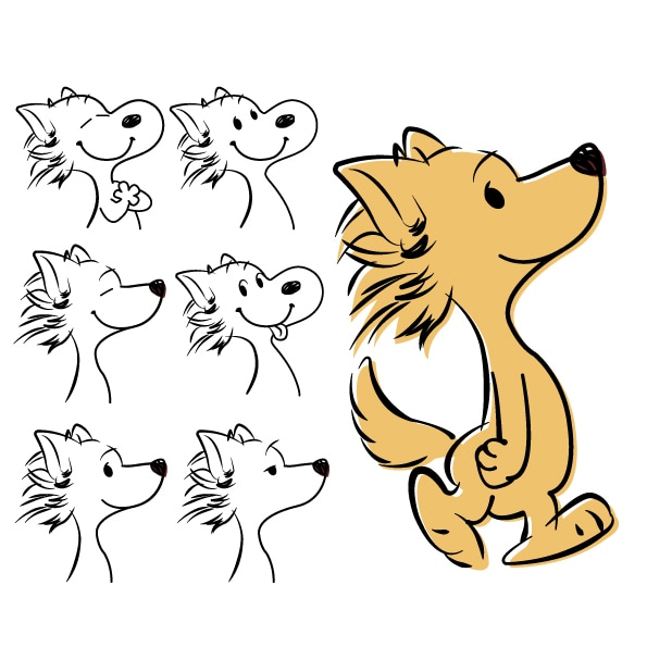 あなたの大切なペットをイラストにします ai.データも納品可！peanuts風にイラスト化します！ イメージ1
