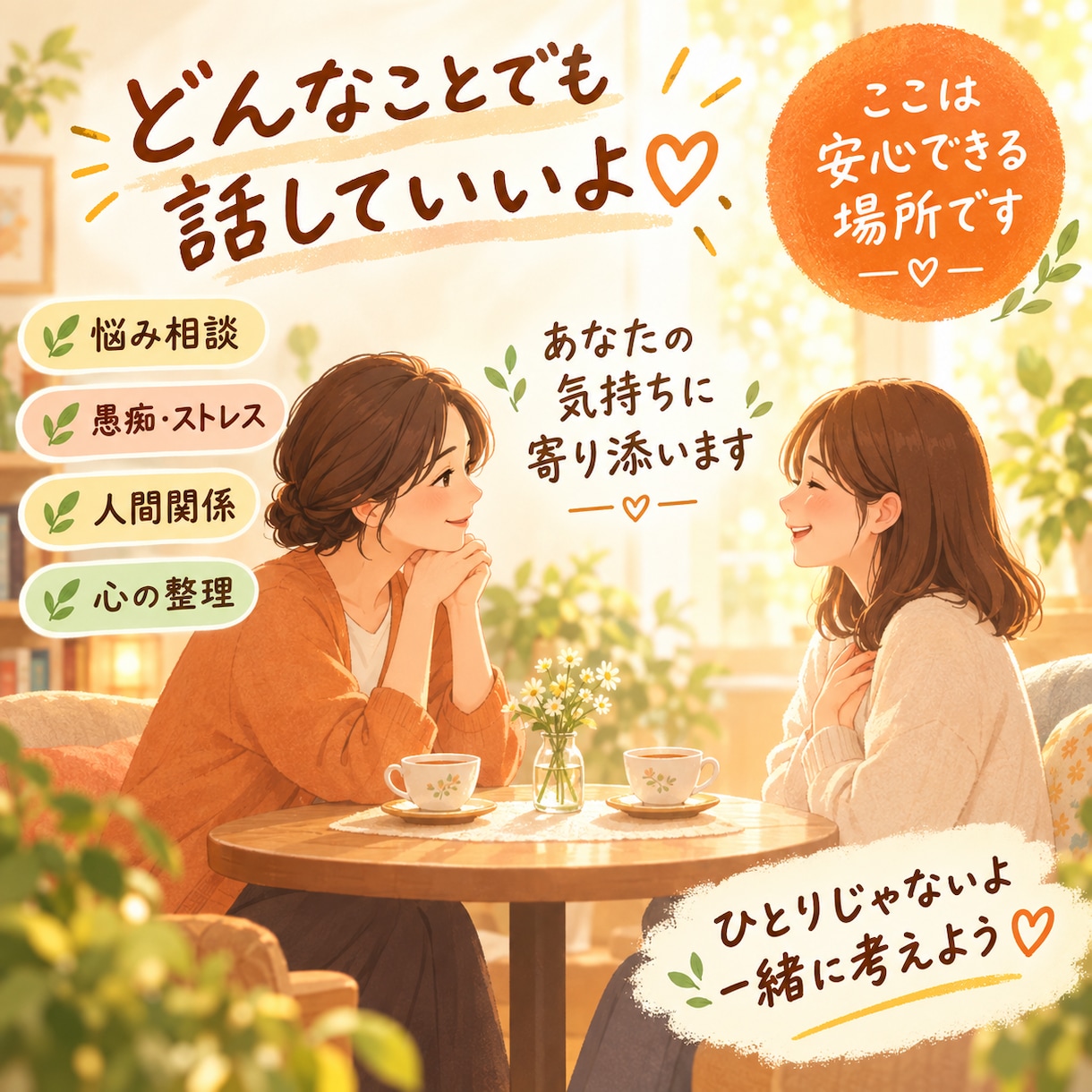 元教師が愚痴•お悩み聞きます 一人で抱えないで！どんな小さな事でも吐き出してくださいね！ イメージ1