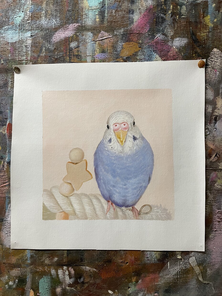 油彩ペット肖像画を制作いたします プロの画家が自信持って制作いたします イメージ6