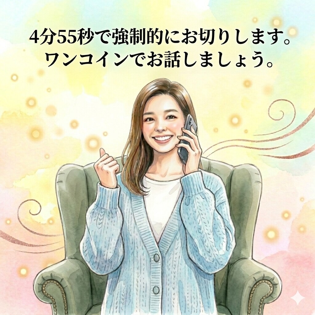 関西弁で音大出身の私が５００円で話し相手になります ５分だけお話しましょう。あなたを全力で癒します。 イメージ2