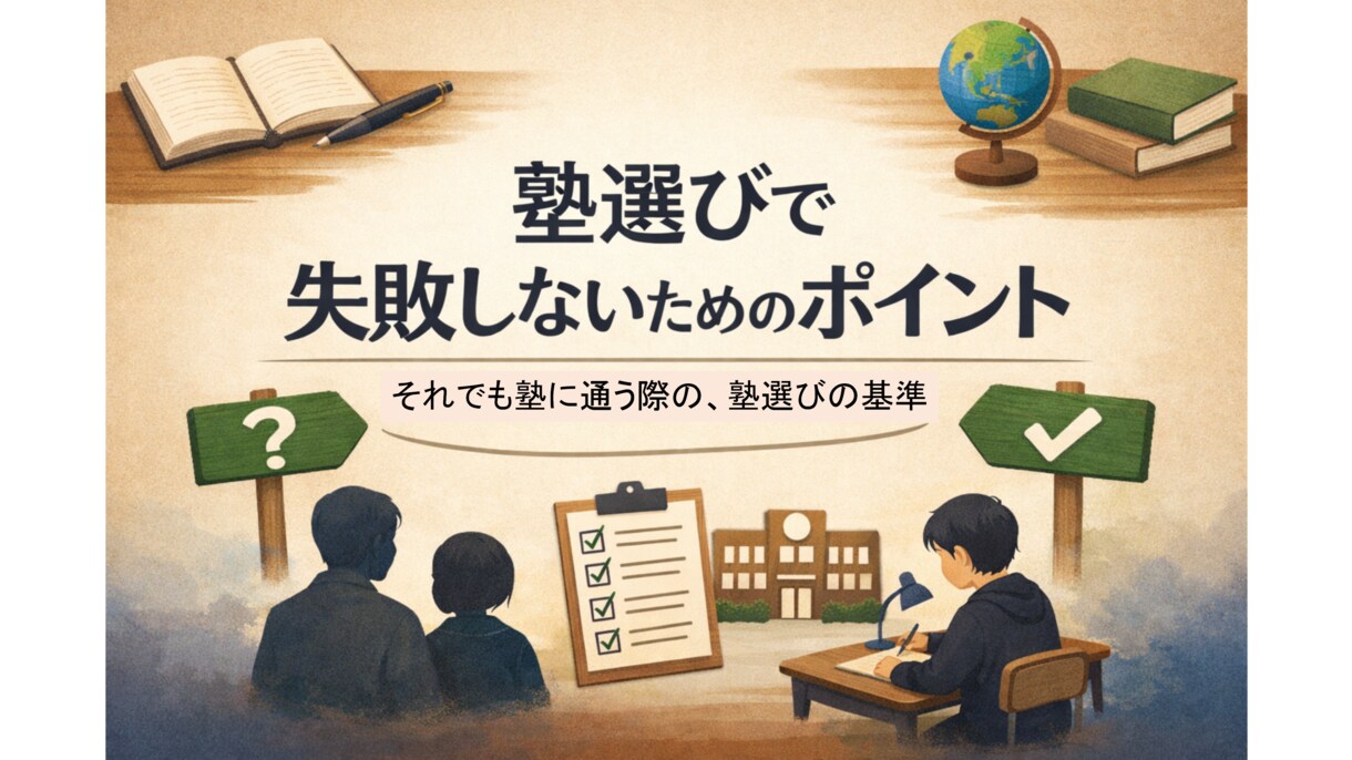 中学・高校受験を見据えた「塾選びの正解」教えます 塾の内側を知り尽くしたプロが、あなたのお子様に最適な塾を診断 イメージ1