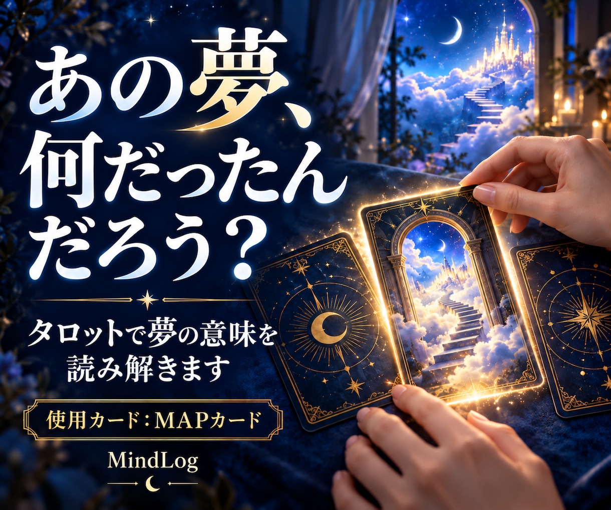 忘れられない夢の意味をMAPカードで鑑定します なぜこの夢を見たの？気になる夢をカードで読み解きます イメージ1