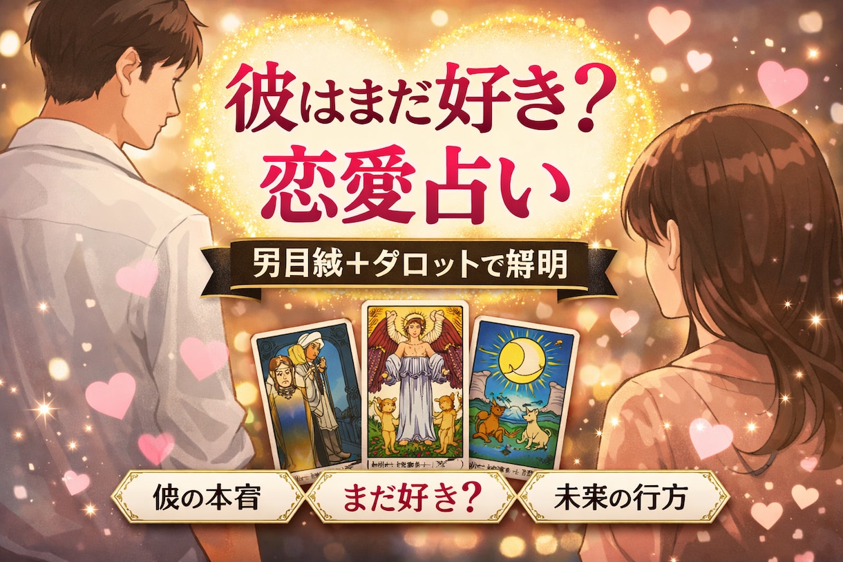 彼はまだ好き？彼の本音占います 彼の本当の気持ちを男目線とタロットで読み解きます イメージ1