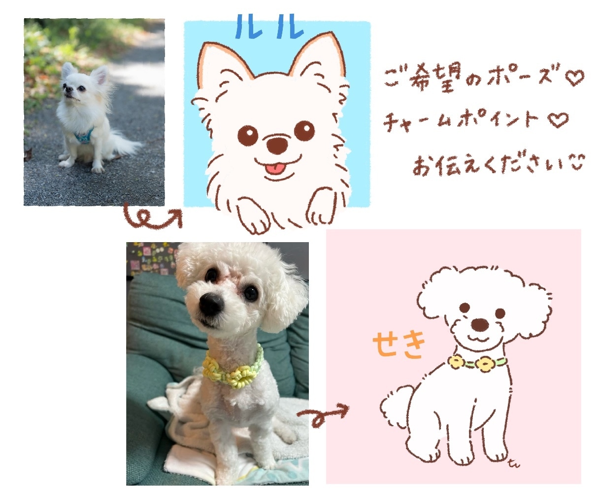 シンプル＋カワイイ　犬の似顔絵描きます SNSアイコンやブログ、プレゼントにもおすすめです◎ イメージ4