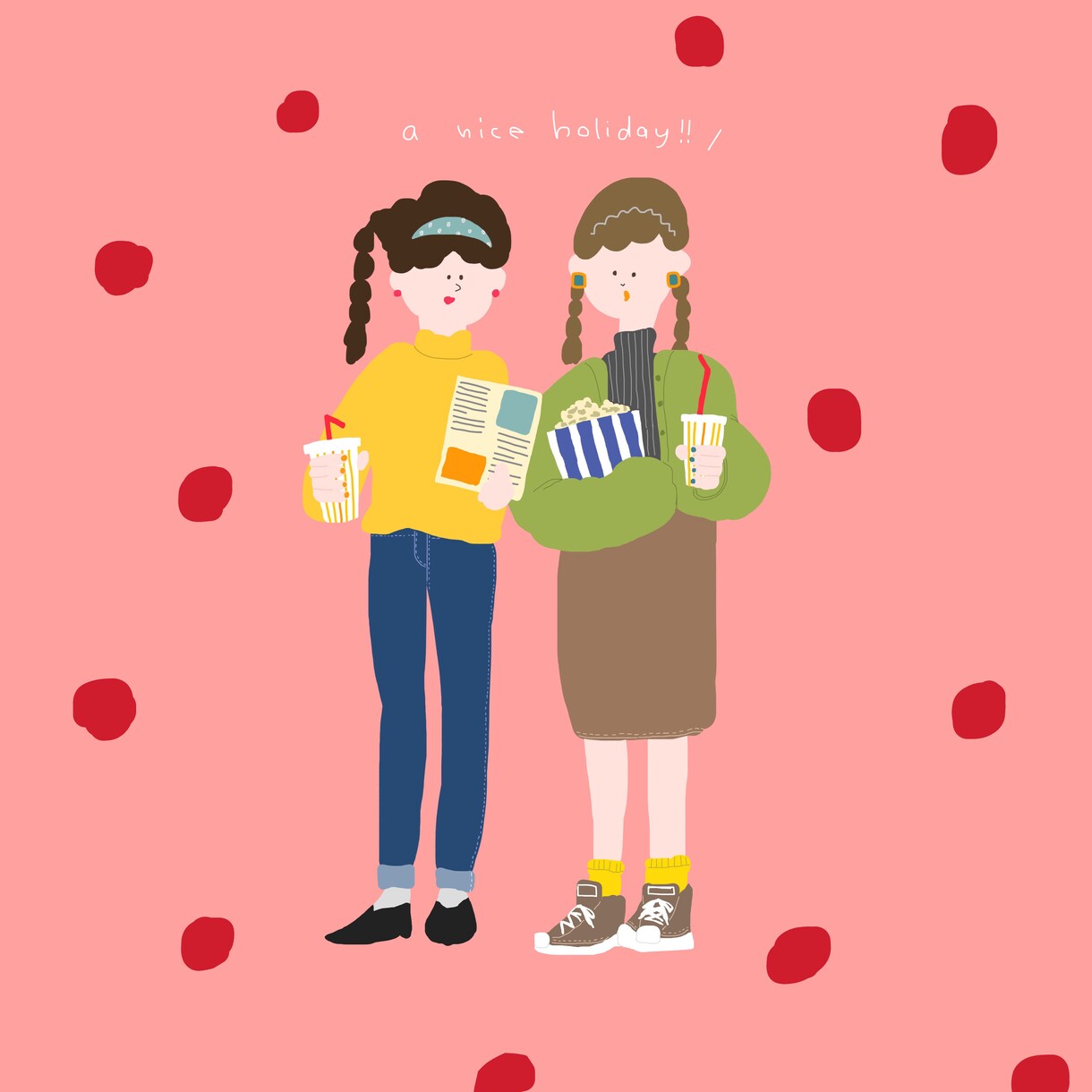 人物を中心にカラフルで可愛い絵を描いてます SNSのアイコンなどにも使えます！ イメージ6