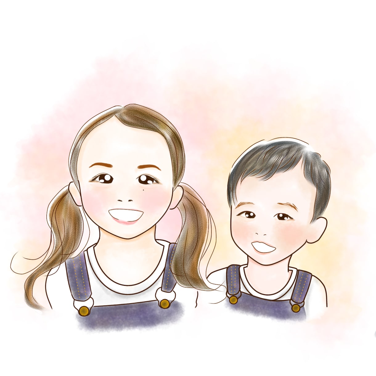印刷可。安いそっくりな似顔絵でプレゼント作ります 写真からゆるい似顔絵作ります。プレゼントにおすすめです イメージ1