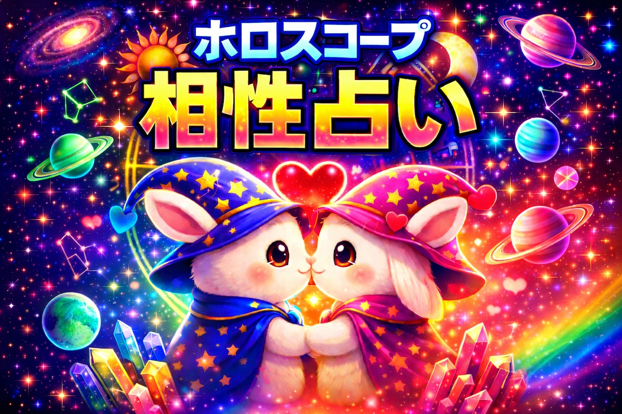 西洋占星術★ホロスコープで相性鑑定いたします ★お2人の相性をシナストリーで詳細鑑定★ イメージ1