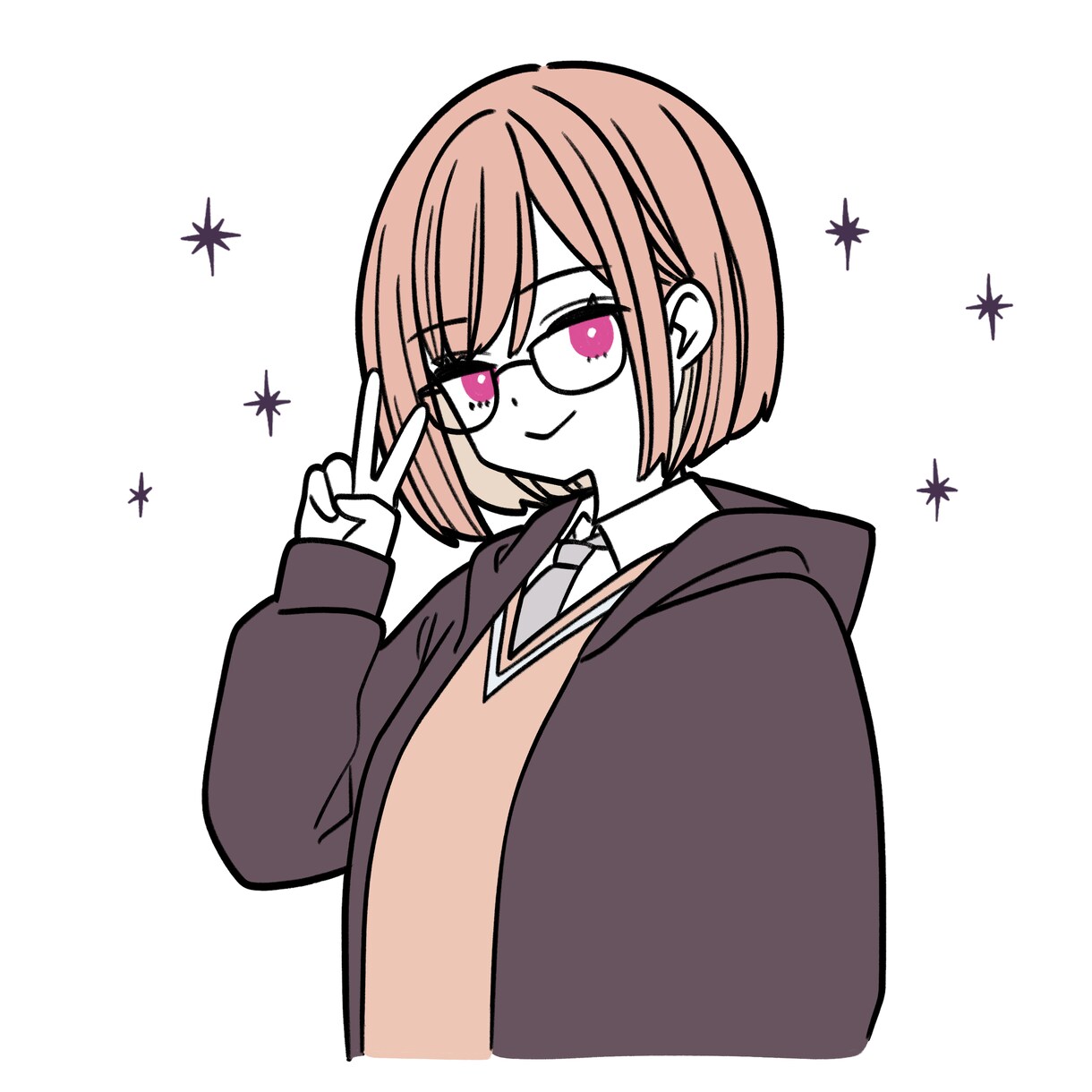 おしゃれなイラスト作成します 立ち絵制作、キャラデザなど少し個性的なテイストで イメージ2
