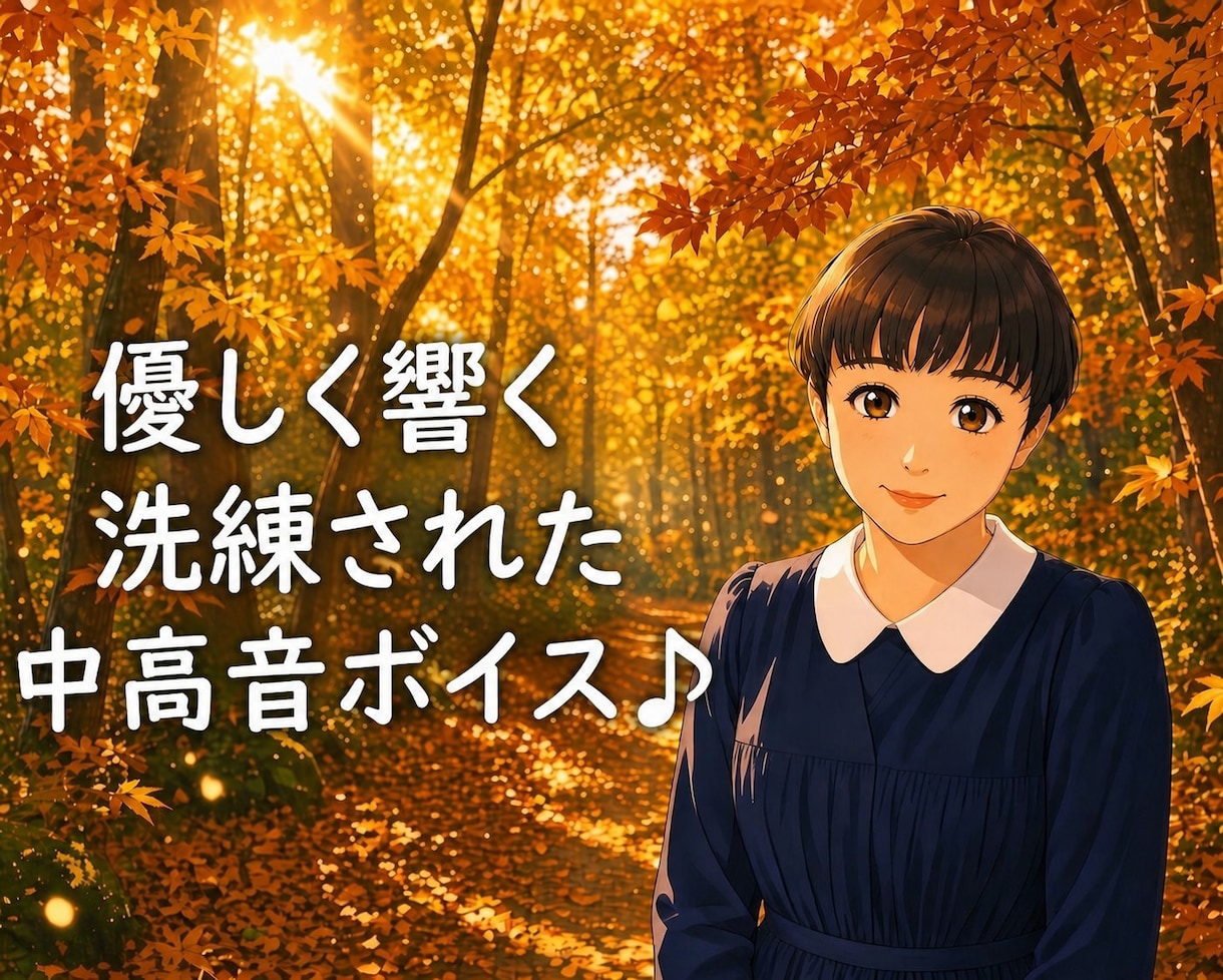 信頼と安心をお届けします 優しく響く洗練された中高音ボイス♪ イメージ1