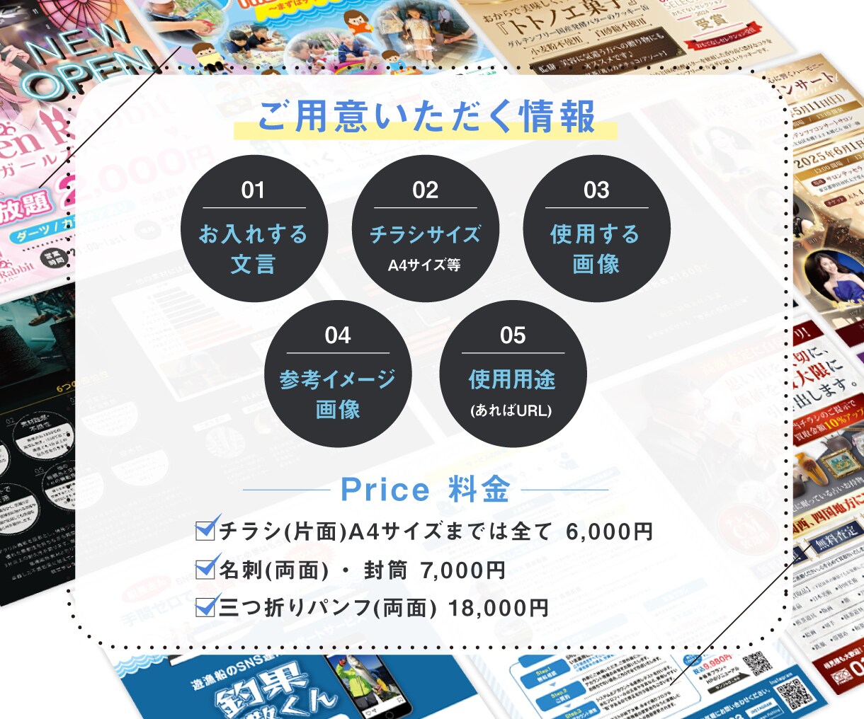 チラシ・フライヤーをプロがデザイン制作します 「企業・店舗・イベントまで幅広く対応｜修正無制限」 イメージ4