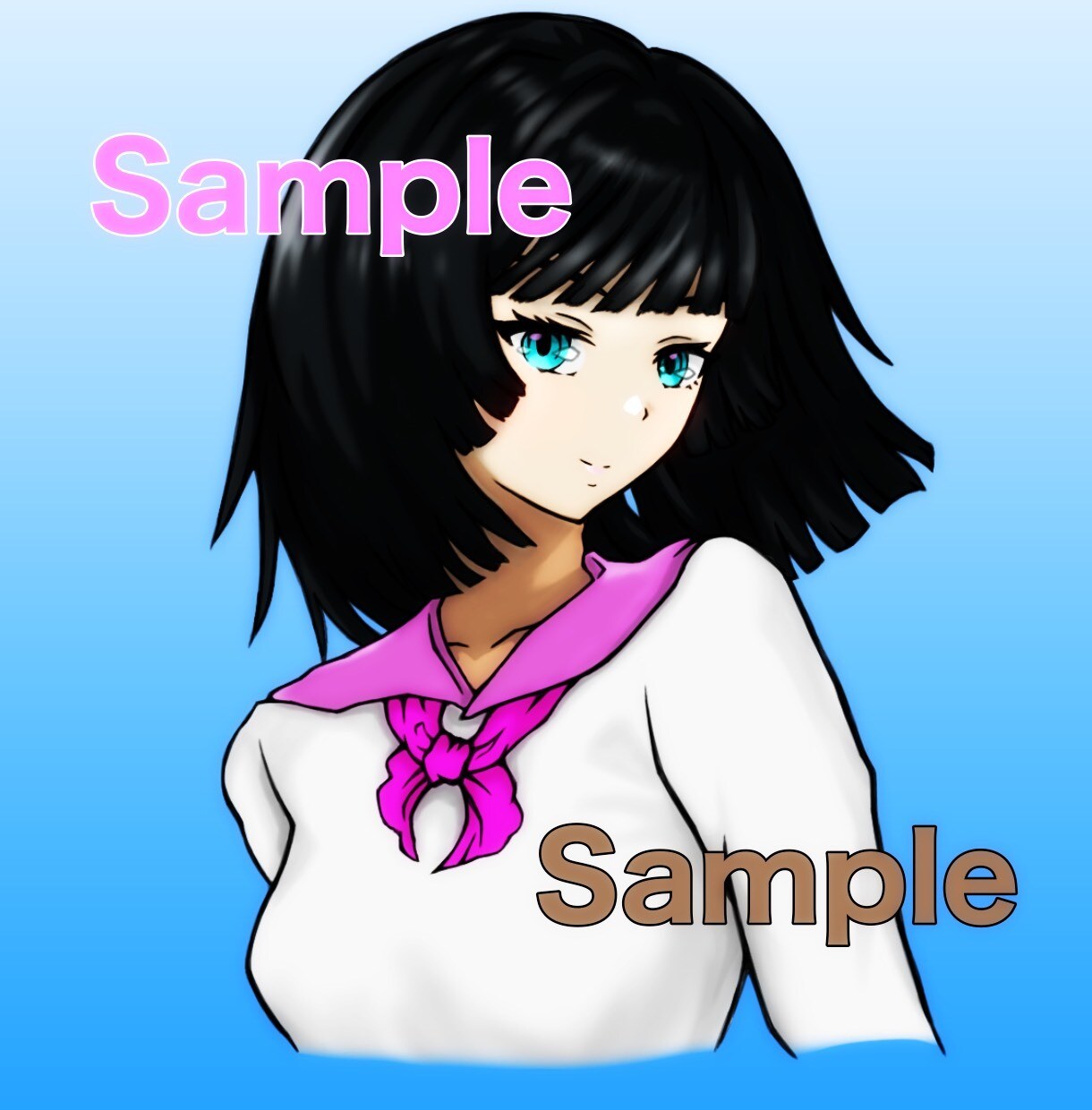 クールかわいい✨女の子SNSアイコン制作します 商用利用可能な女の子イラストのＳＮＳアイコン作ります イメージ3