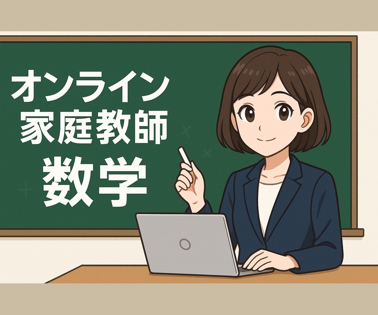 女性講師が中学生に数学の家庭教師をします 指導歴4年の丁寧な図解で“理解できる”から“解ける”へ。 イメージ1