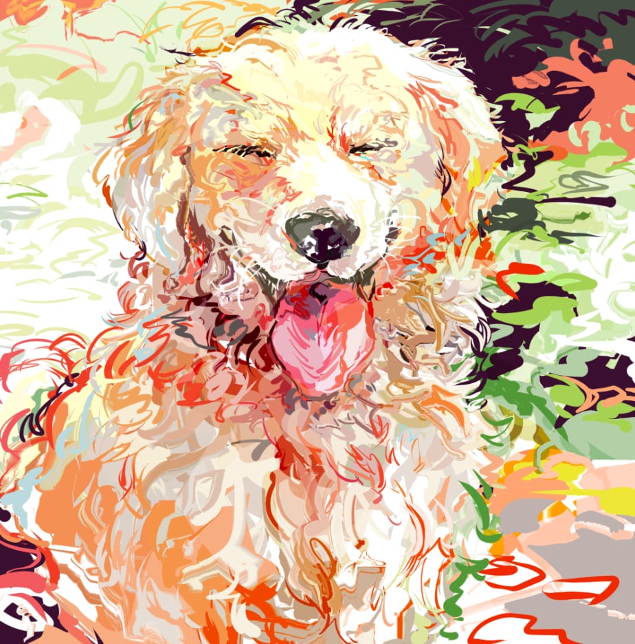 愛犬さんのイラスト お写真を元にかきます カード、はがき、グッズなどにも イメージ1