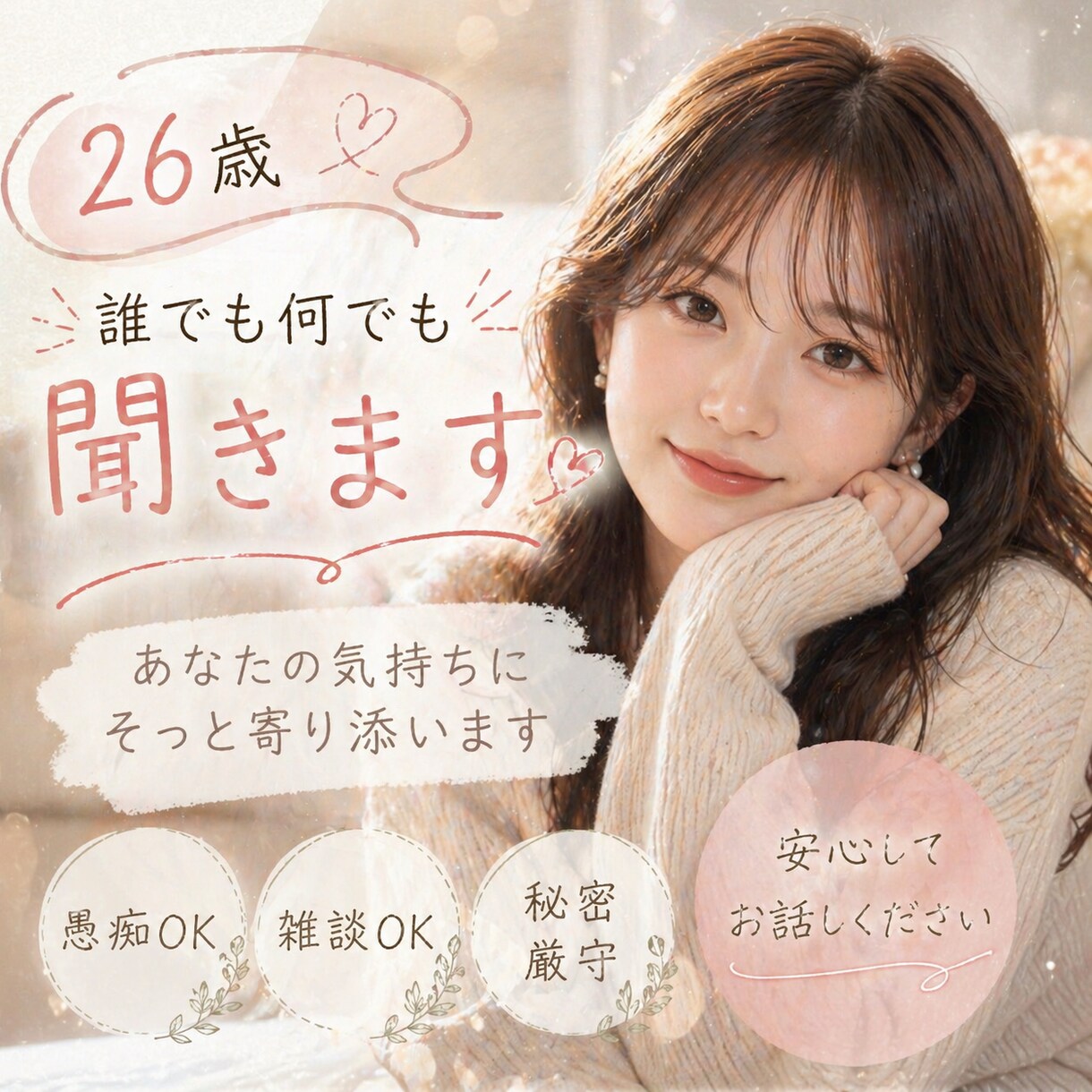 少し疲れちゃったって方の話を聞きます 頑張りすぎた心をそっと休ませる時間をお作りします。 イメージ1