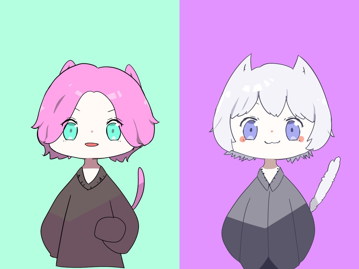 ぽっぷでかわいいアイコン用・SDイラスト作ります 3日以内に納品！シンプルアイコン用イラストをお届け！ イメージ4