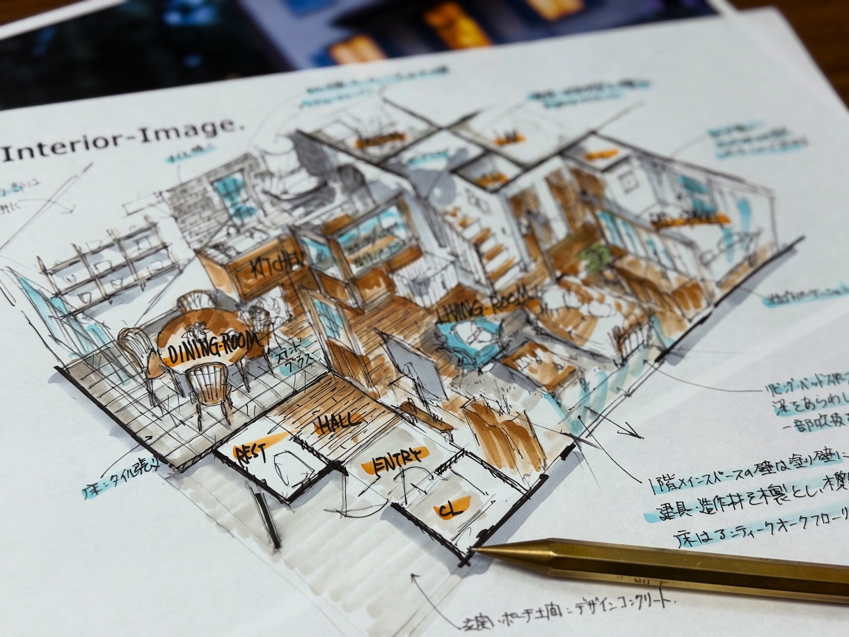 新築贈答用に！大切な住まいを一枚のアートにします 一級建築士が家づくりの思い出を、一生飾れる一枚に。 イメージ8
