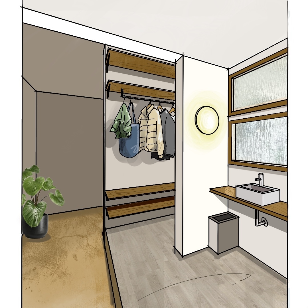 建築パースをデジタルで描きます 「手描き風の親しみのあるタッチ!」 イメージ5
