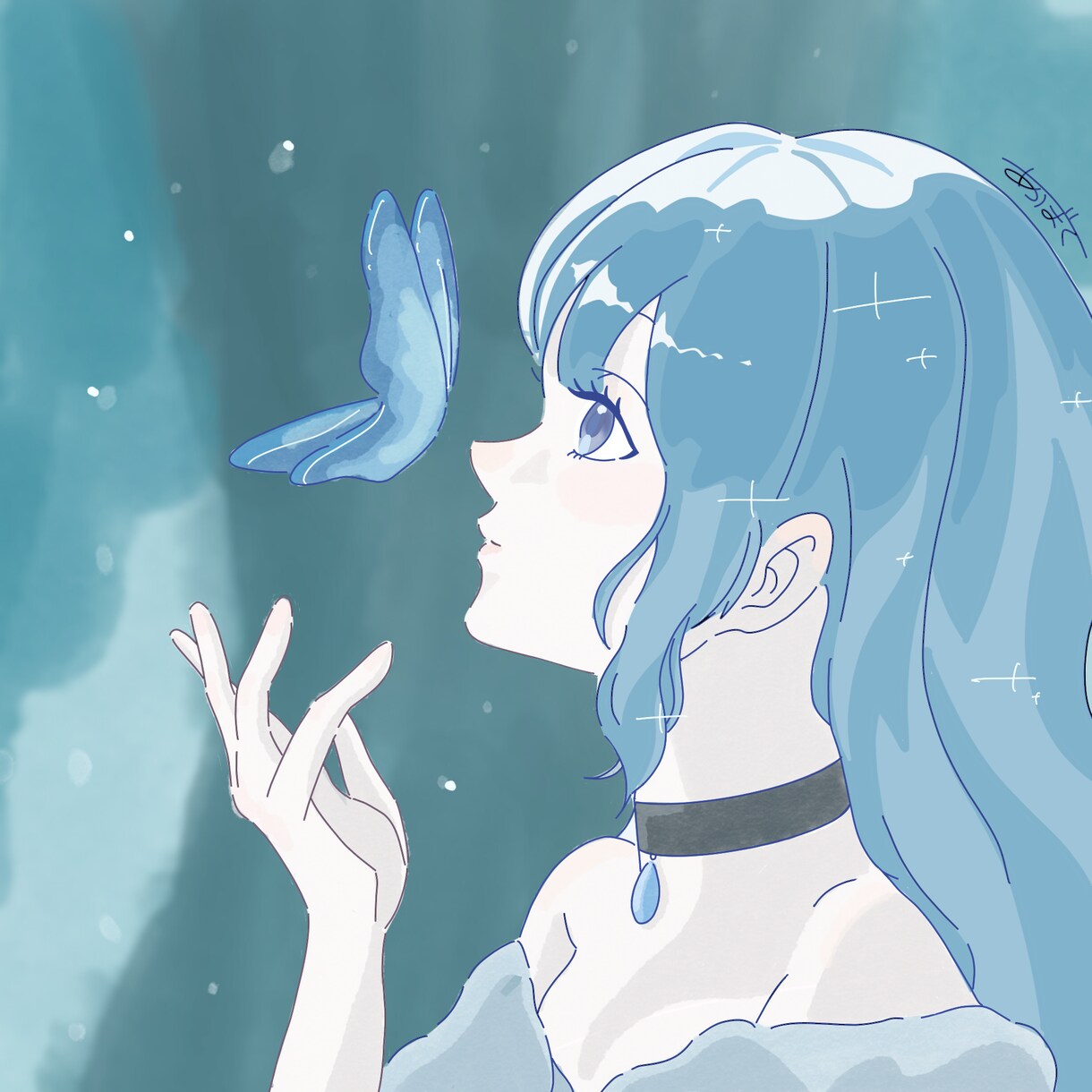 女性向けのやさしい雰囲気のイラスト描きます SNSアイコンや記念イラスト、立ち絵、キャラデザにおすすめ！ イメージ1