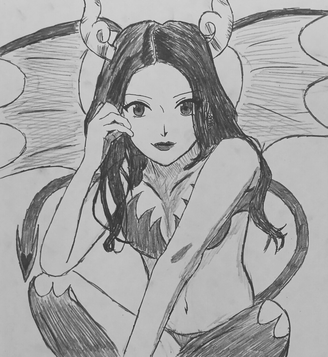 手描きのオリジナルのキャラクター描きます ペン入れの色付きや鉛筆で描いたもの、バストカット全身など イメージ3