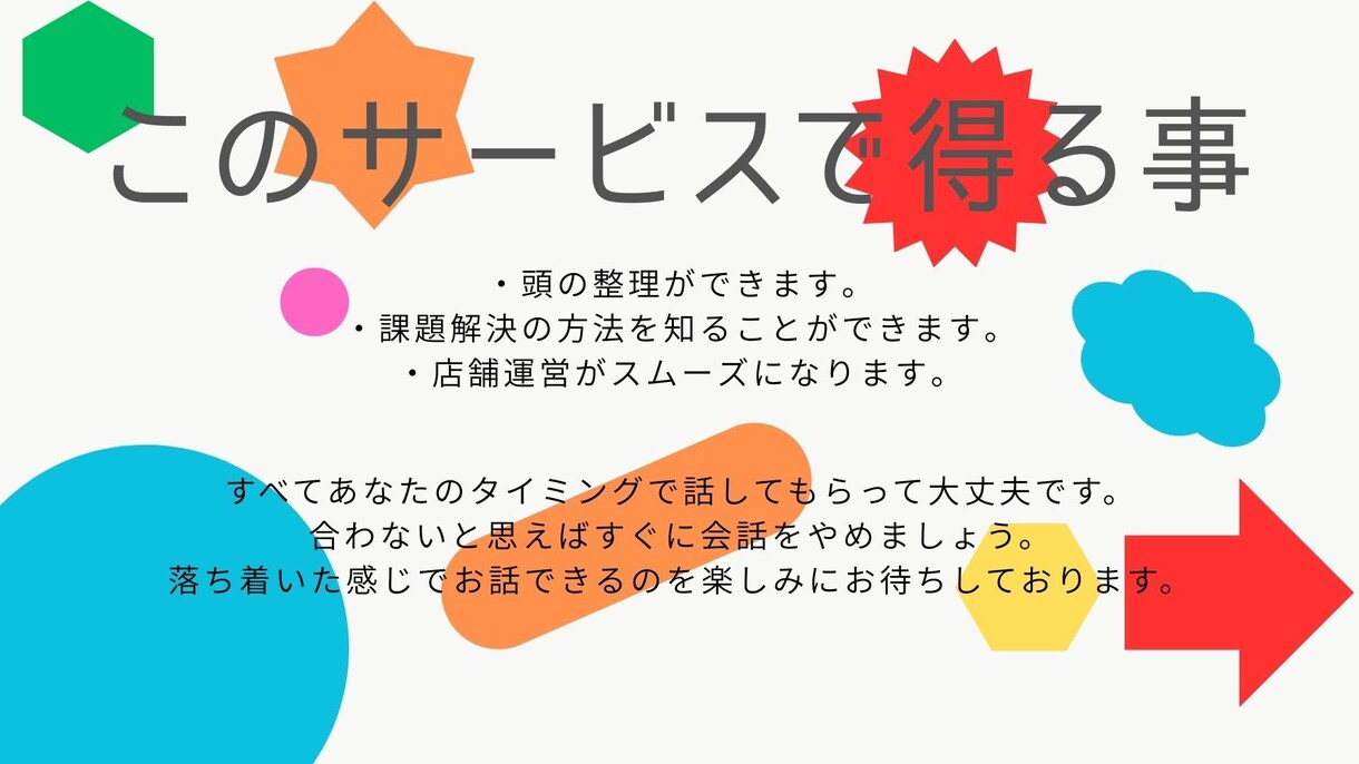 飲食店の相談乗ります 飲食業界17年！数値好転！現場の問題解決はお任せください。 イメージ1