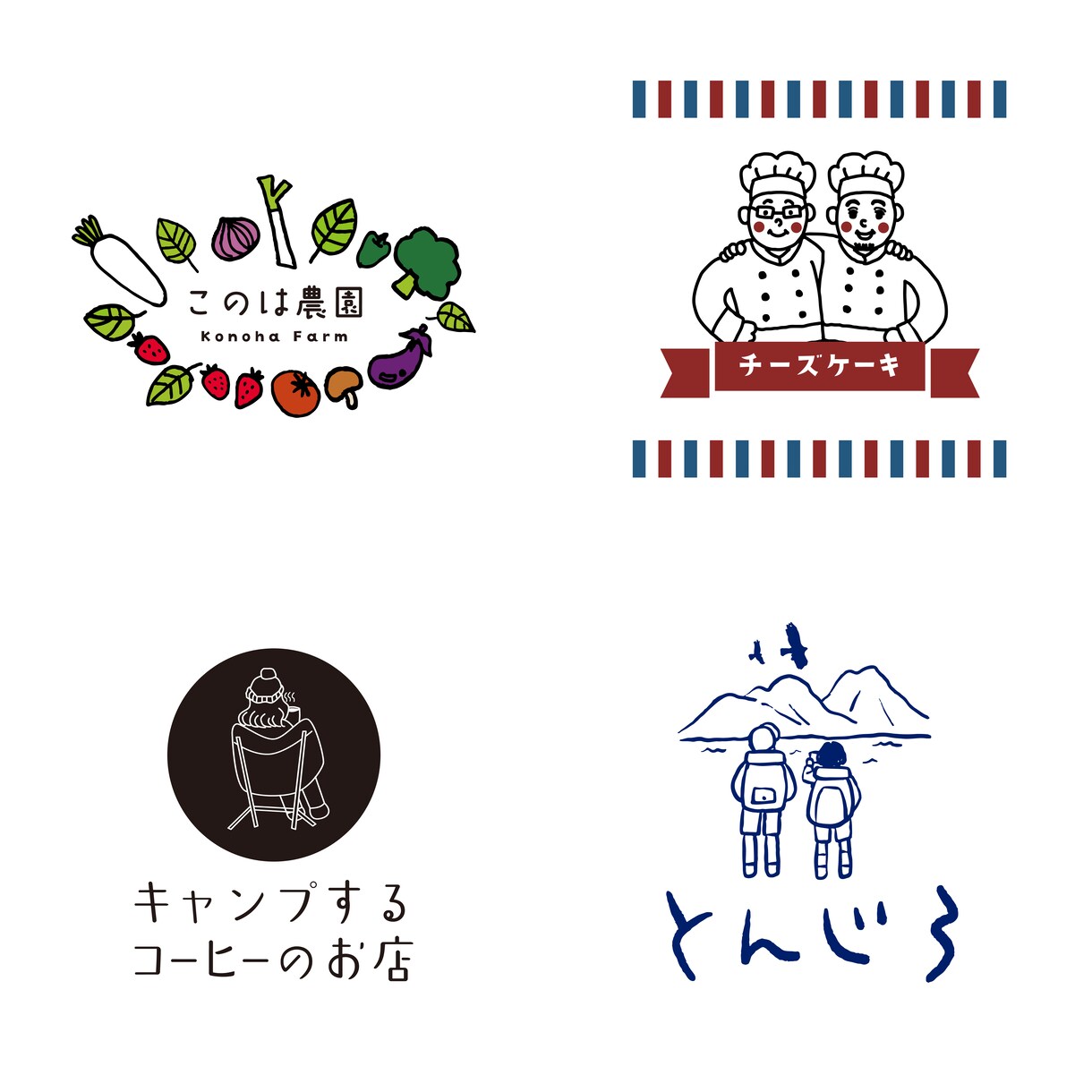 手描きのイラストでロゴ作成します 温かみのある可愛らしいロゴ作成します。 イメージ10