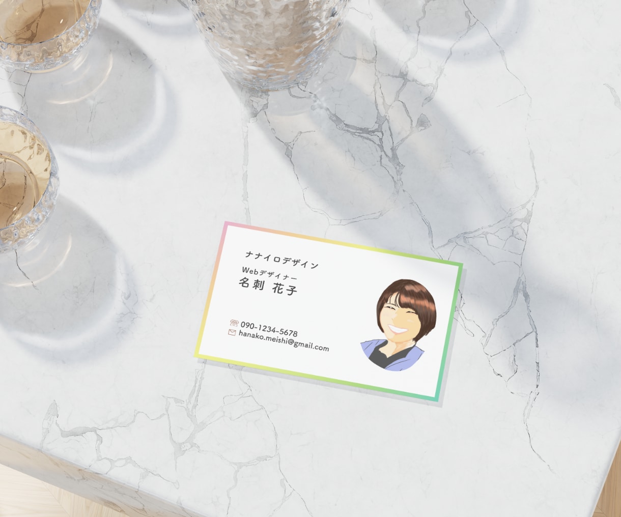 インスタの世界観と統一した名刺をデザインします Canva納品で修正代0円。一生使える名刺をお作りします。 イメージ3