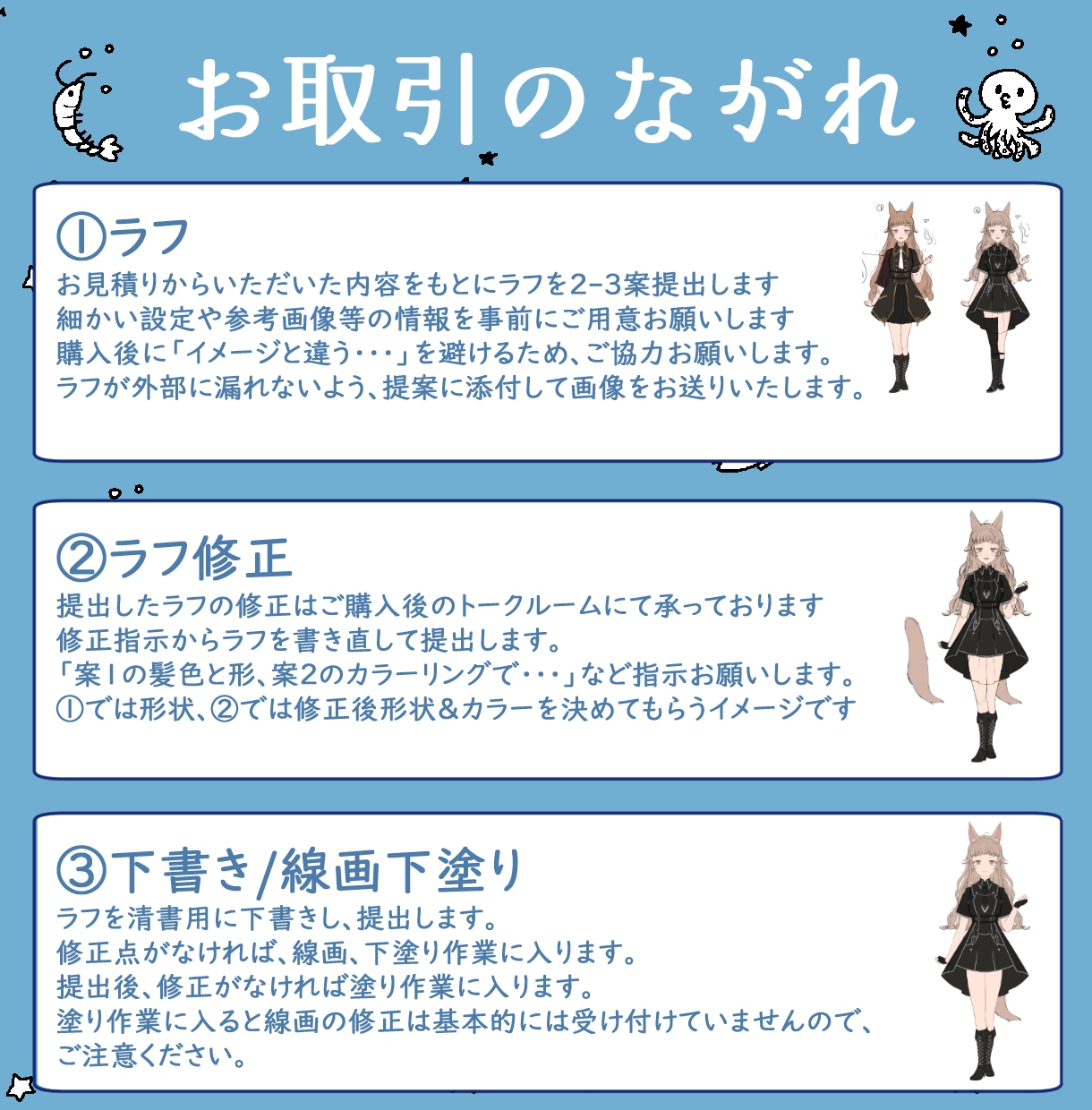 まぐろ産Live2dお取引済の方】差分追加します すでにお取引終了している方向けLive2d差分追加 イメージ2