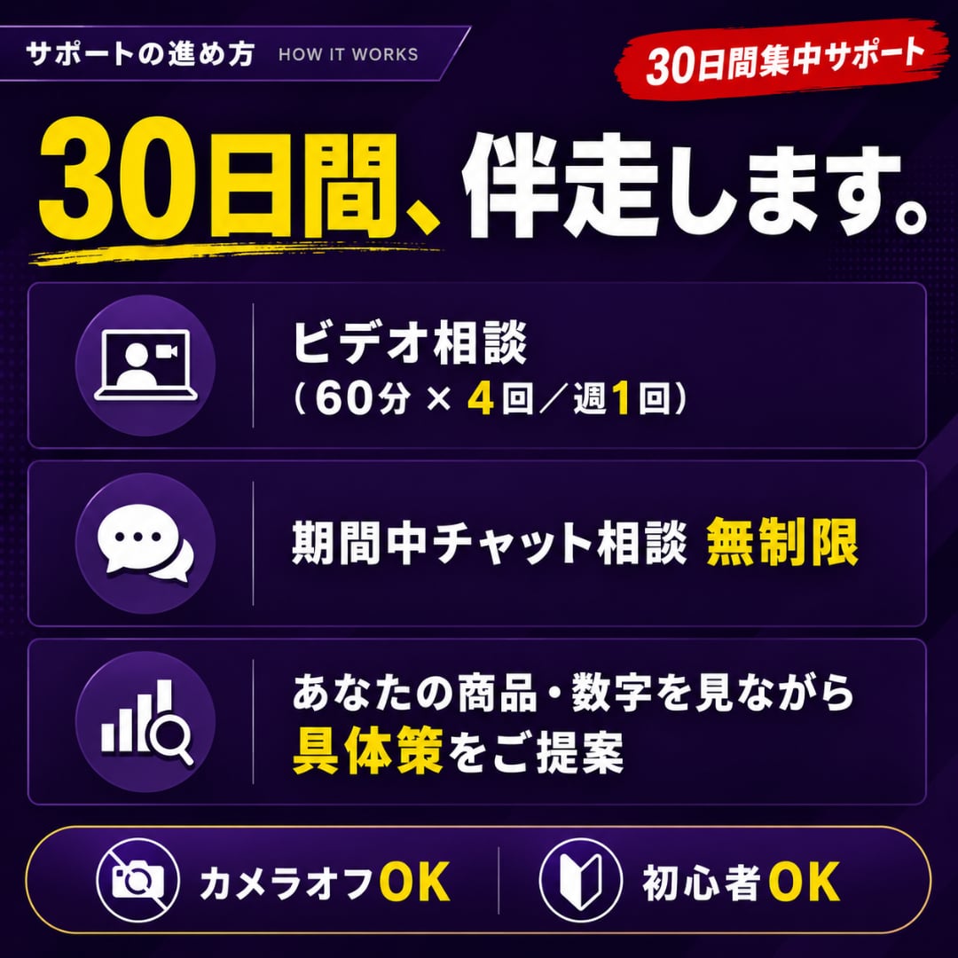Amazon出品・広告の相談に60分で答えます 現役セラーがあなたの数字を見て次の一手を提案｜初心者OK イメージ5