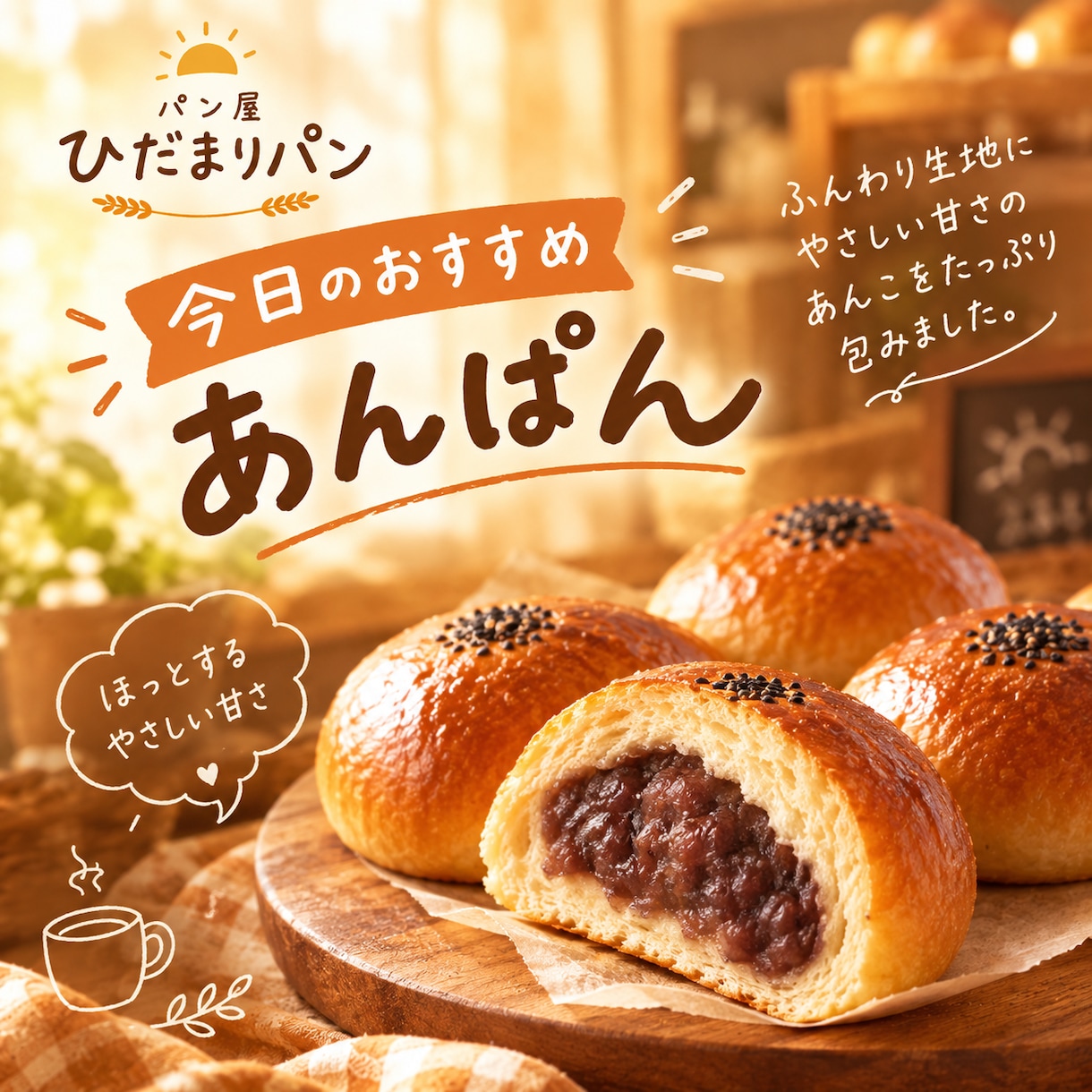 お店のインスタ用画像をAIで作ります 温かい雰囲気で、お店らしさが伝わる画像をお届け イメージ4