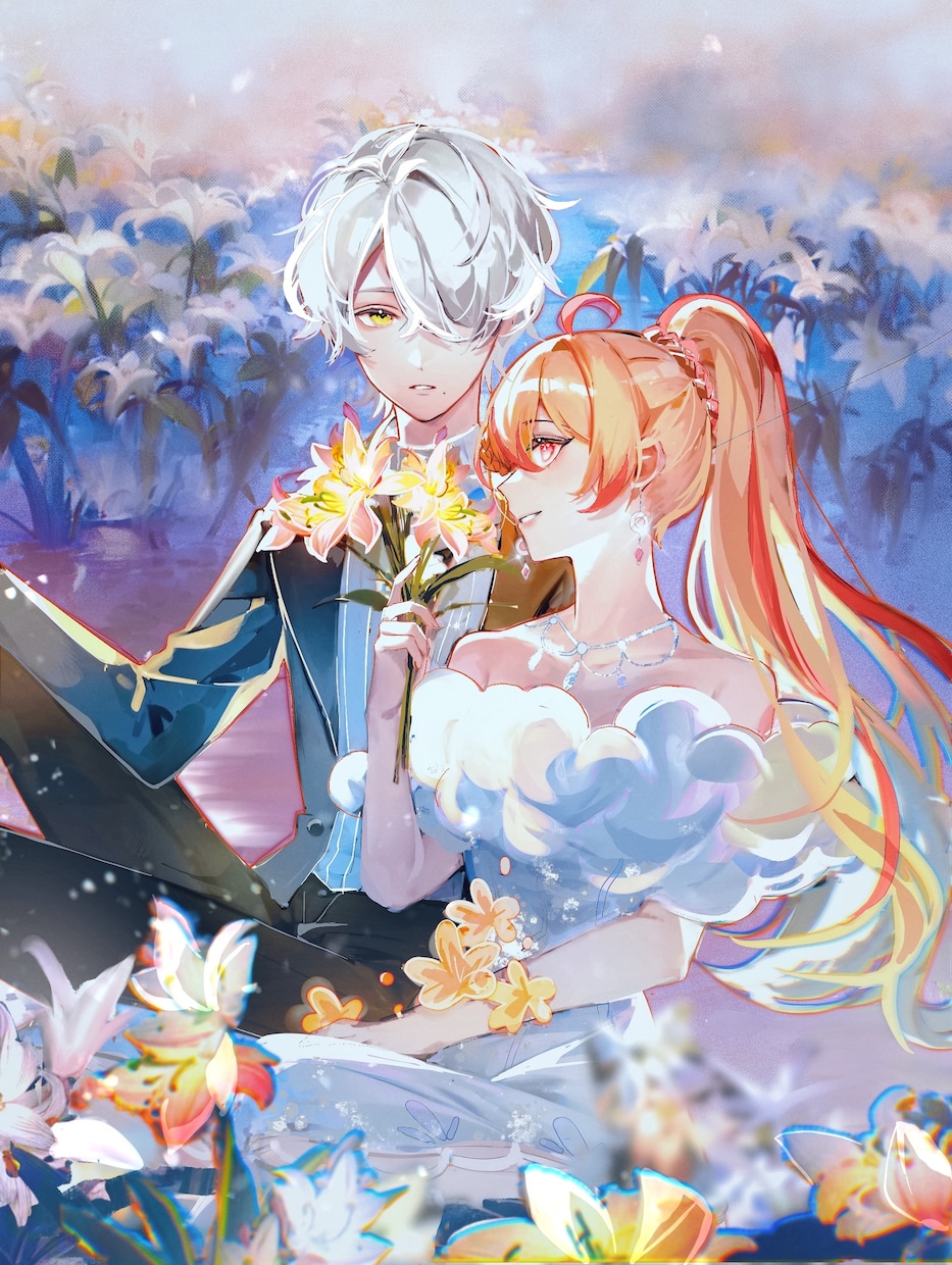 腐/夢絵、cpイラストを作成します 強い光と影、細部まで描き込まれた背景のイラストを得意 イメージ4