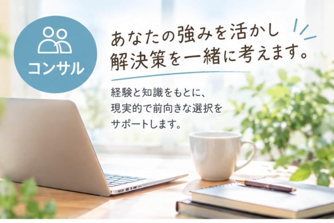 今の悩み不安を整理して次の一歩を一緒に考えます ひとりで悩まないで。一緒に整理して、次の一歩へ イメージ5