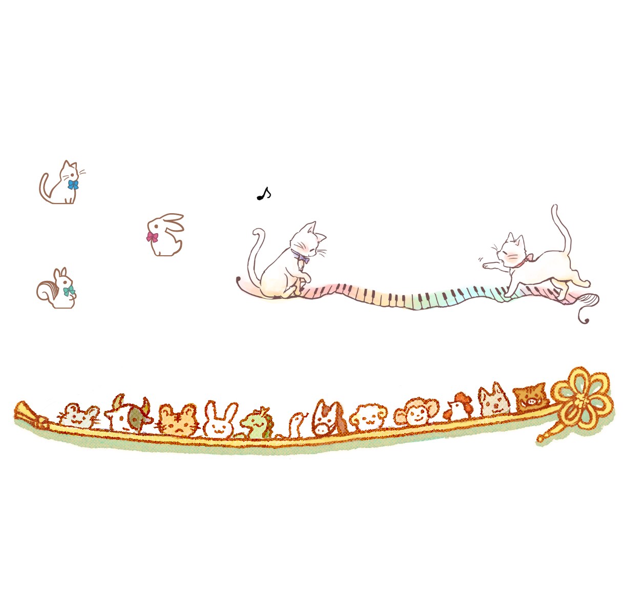 ちまっとかわいいミニイラスト制作いたします 動物・食べ物などもOK！ちょっとしたイラストにぴったりです イメージ4