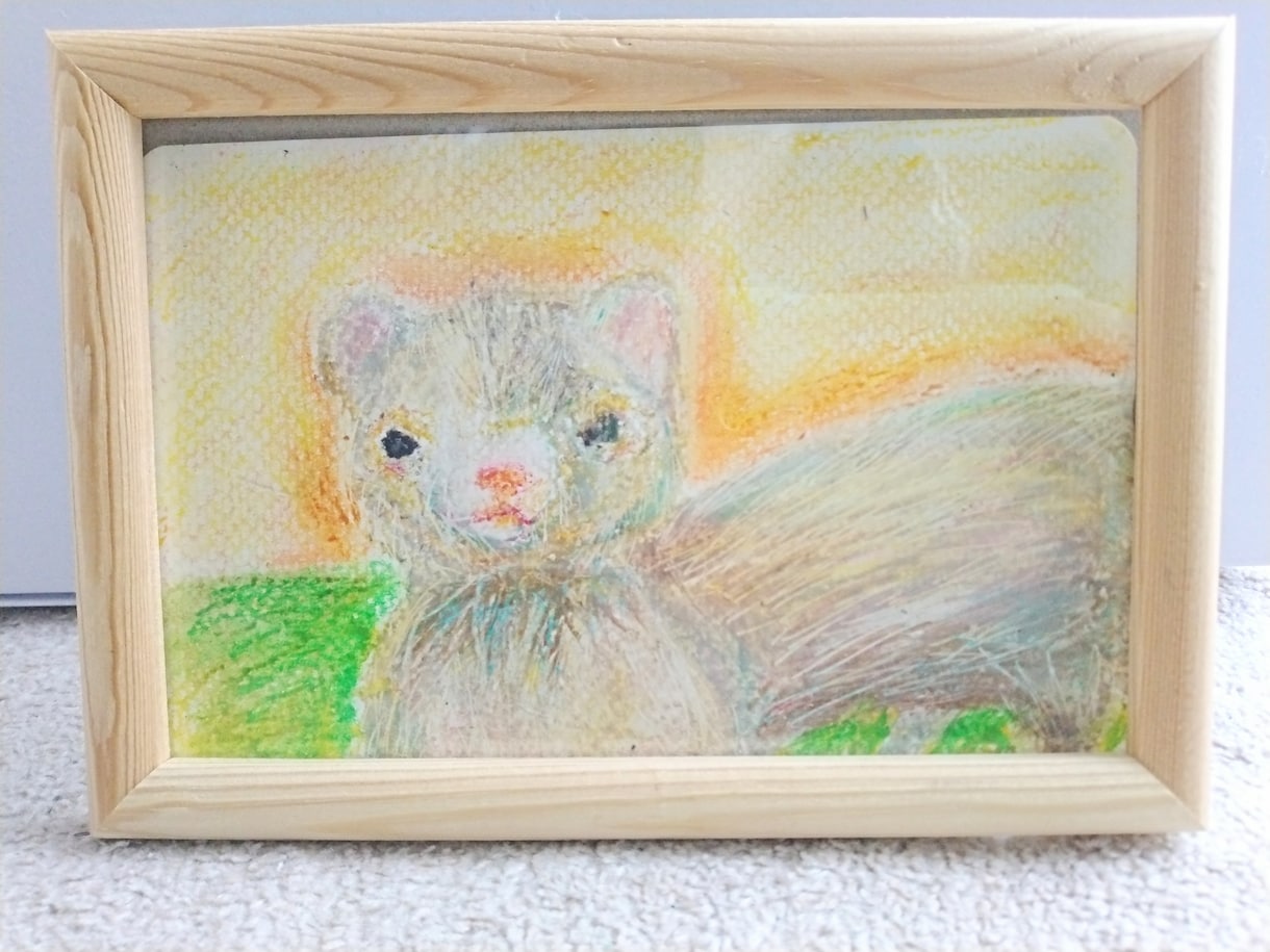 クレヨンで愛ペット、好きな動物の絵を作成できます 絵が売れるまで1枚おまけ付き！ イメージ2