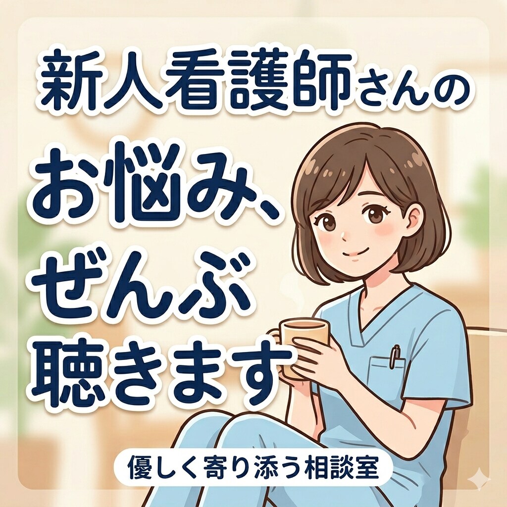 入職1年目の看護師さんのお話聴きます 仕事や人間関係で悩んでいる入職1年目の看護師さんへ イメージ1