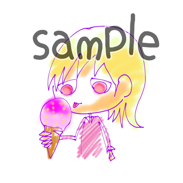 カジュアル&ポップなアイコンorヘッダー承ります インク線/鉛筆風色塗りのアイコン等を描きます。 イメージ3