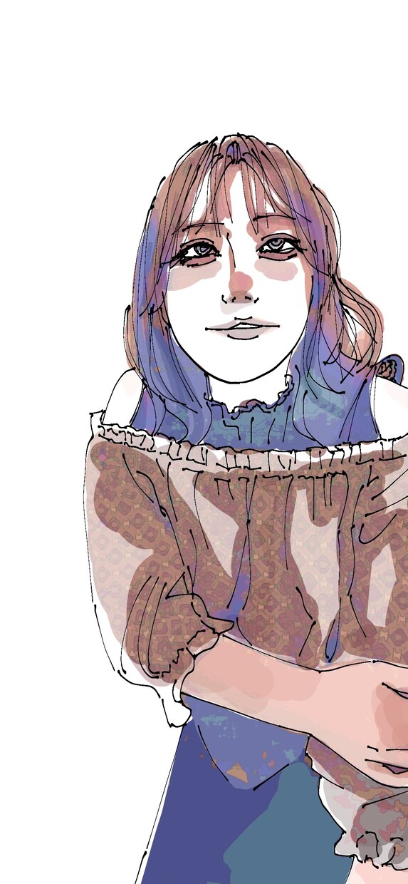 オシャレなあなたを絵にします お写真いただき、ちょっとお洒落なイラストにします〜似顔絵 イメージ4