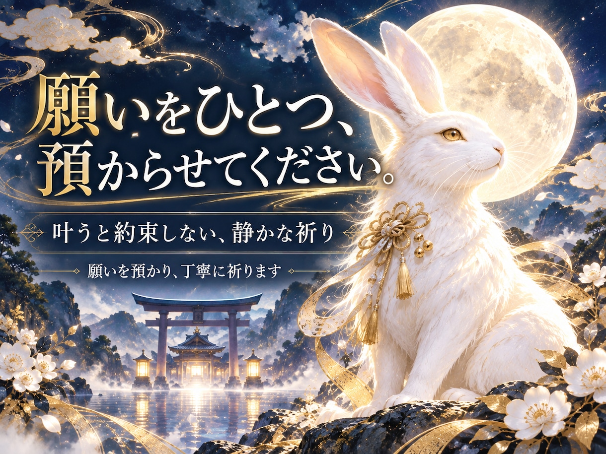 あなたの願いを預かり静かに祈ります 叶うと約束しません。ただ、あなたのために心を向けます。 イメージ1